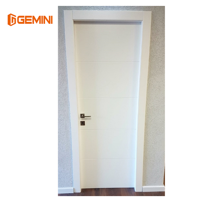 High quality interior painted WPC composite wood doors with frames