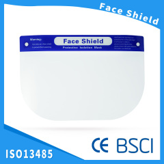 Прозрачный медицинский щиток для лица Одноразовый химический брызгозащищенный щиток для лица для продажи Противотуманный щиток для лица