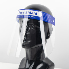Venta al por mayor de protector facial de moda completamente transparente de fabricación profesional de China