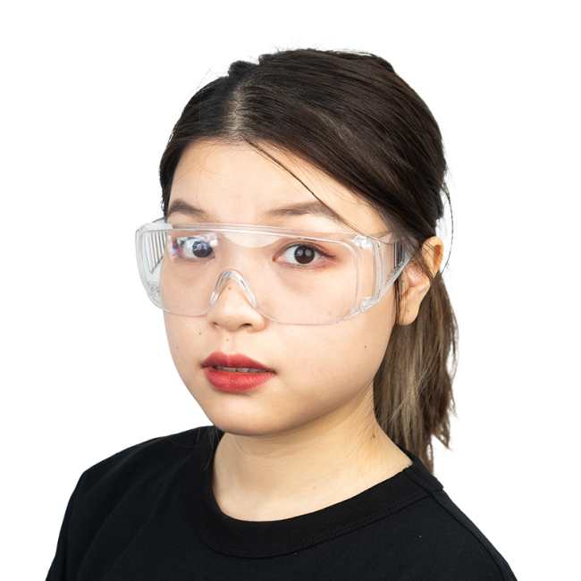 Gafas transparentes para PC Gafas de autodefensa Gafas protectoras de plástico Gafas
