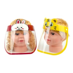 Bouclier de couverture de visage transparent de sécurité pour bébé boucliers de dessin animé anti-buée pour animaux de compagnie pour les enfants