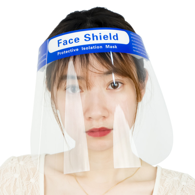 Anti Fog Clear Face Shields Safety Protective Faceshield Transparent Face Shields for Adults