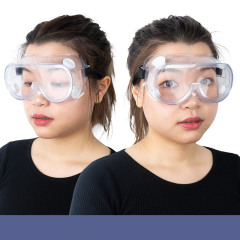 Persönliche Schutzbrille Googles Brille Transparente Vier-Loch-Brille Augenschutzbrille