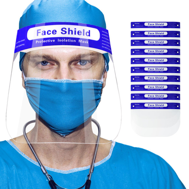 Effacer le masque médical jetable chimique Splash Proof Face Shield à vendre Anti-buée Face Shield