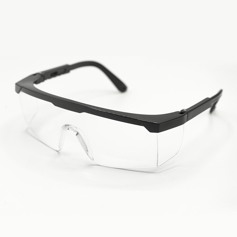 High definition PC shield outdoor working Anti-UV safety goggles Black