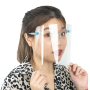 Eye Protective Anti UV Face shield Safety Glasses Face Shield With Glasses Frames
