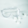 Personal Eye Protection Goggles Glasses Transparent Four-Hole Dust Protection Safety Goggles