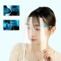 Verres transparents en plastique anti-buée cadre écran facial lunettes de protection claires écrans faciaux