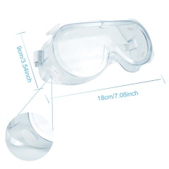Lunettes de protection des yeux personnelles Lunettes de sécurité transparentes à quatre trous pour la protection contre la poussière