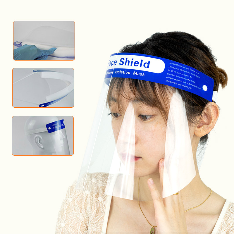 Wholesale Good quality face shield chemical face shield disposable face shield colored