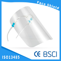 Protector de pantalla facial de plástico reemplazable Gafas protectoras antivaho desechables Marco Protector facial