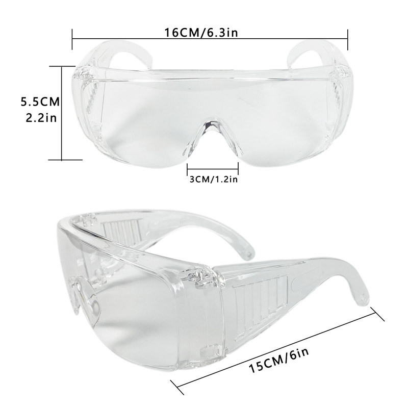 Protective eye wear safety goggles clear lens racing goggle safty goggles glasses