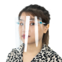 Pantallas faciales de moda con marco de anteojos esmerilado Marco ajustable de PET Pantalla facial