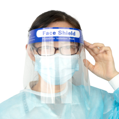 Bouclier d'écran facial transparent de protection anti-uv anti-buée pour adulte