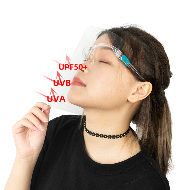 Écran facial de protection UV de haute qualité Lunettes de sécurité Cadre Écran facial