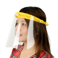 Máscaras protectoras faciales ajustables transparentes cabeza de media cara al por mayor protector facial innovador