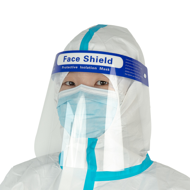 Écran facial anti-UV écran facial transparent protecteur anti-buée facial