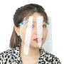 Visière de protection faciale Visière de protection faciale réutilisable en plastique Bouclier réglable avec monture de lunettes