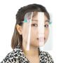 Écran facial de sécurité pour écran facial anti-éclaboussures anti-buée entièrement transparent avec montures de lunettes