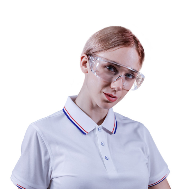 Gafas protectoras de seguridad de lentes transparentes Gafas protectoras