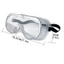 Gafas completamente cerradas Gafas de seguridad a prueba de salpicaduras Gafas protectoras para los ojos de autodefensa