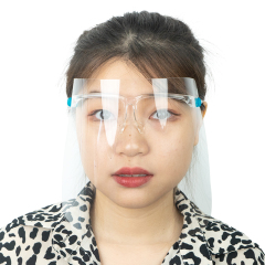 Écran facial de sécurité de cadre de lunettes rétractable clair Écran facial de preuve UV