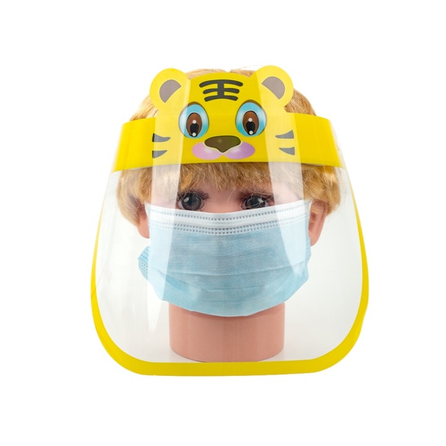 Baby Safety Transparent Face Cover Shield Schutz Anti-Fog Pet Cartoon Shields für Kinder