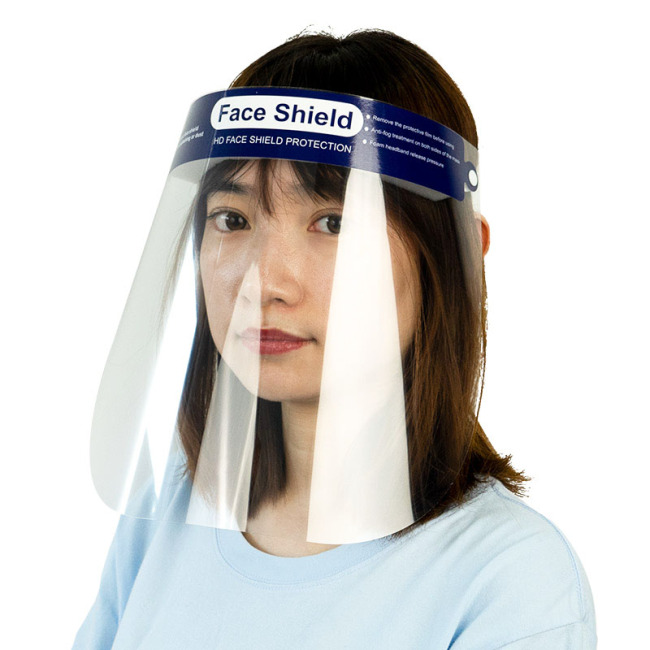 Großhandelssicherheits-Gesichtsschutz-transparenter kundenspezifischer klarer schützender Gesichts-Schild