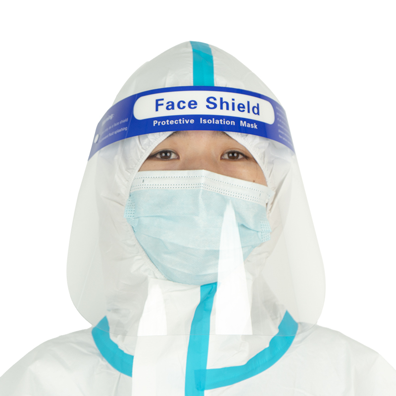 facial shield new Hot Selling Disposable Plastic Face Shield medical isolation face shields