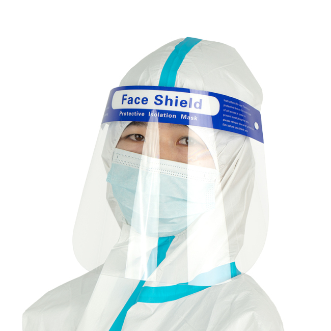 Gesichtsschutz neu Heißer Verkauf Einweg-Gesichtsschutz aus Kunststoff für medizinische Isolations-Gesichtsschutz