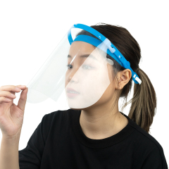 Escudo facial ajustable Escudo de protección facial químico Escudo facial transparente