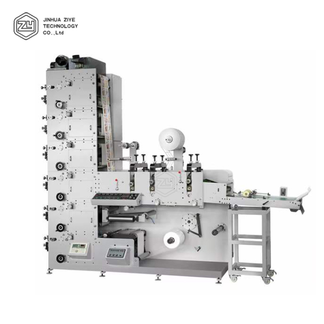 FPL320-4 Small Paper Sticker Label Flex 4 Color Flexo Printing Press Machine For Sale