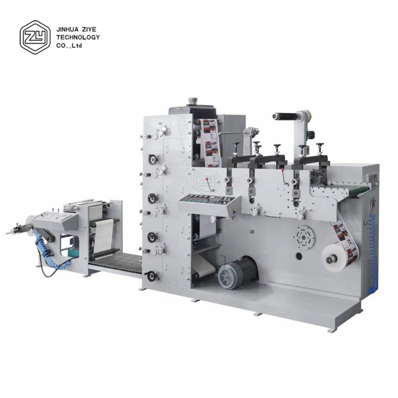 FPL320-4 Small Paper Sticker Label Flex 4 Color Flexo Printing Press Machine For Sale