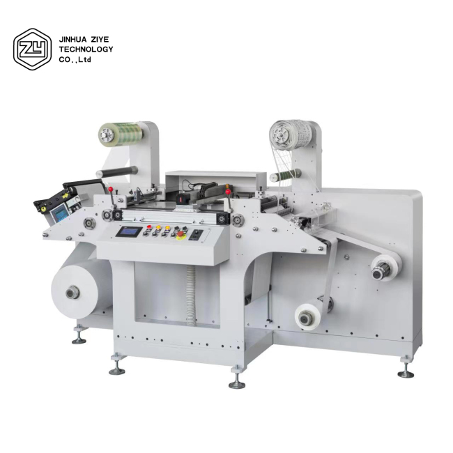 DIC350 Label Sticker Cutter Self Adhesive Roll To Roll Digital Die Cutting Machine With Slitting And Laminating