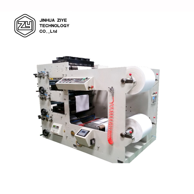 FPL450-3 Flexo Flexographic Adhesive Label Printing Machine Price for Self Adhesive Paper Aluminum Foils