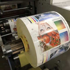 FPL550-4 High Speed Fabric Rotary Label Flexographic Printer Printing Machine
