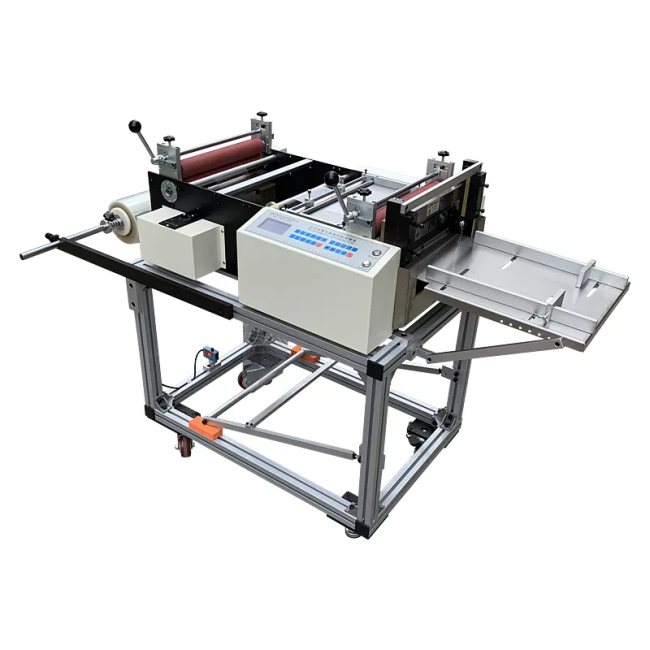 DCUT600S Hot Sale Automatic Vertical Integrated Machine Paper PVC Film Label Roll To Sheet Cutting Machine