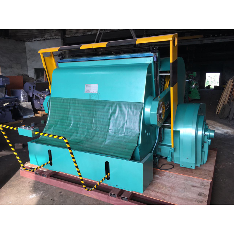 ML1600 Industrial Manual Feed Pizza Box Making Machine Cardboard Creasing And Die Cutting Machine