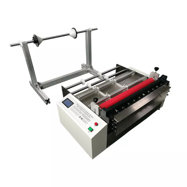 DCUT400 Hot Sale Automatic Cutting Machine Label Film Roll To Sheet Cross Cutting Machine