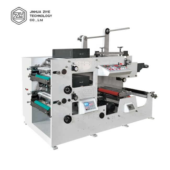 FPL320-2 Care Label Mini Flexo Printing Machine With Online Slit And Die Cut Unit