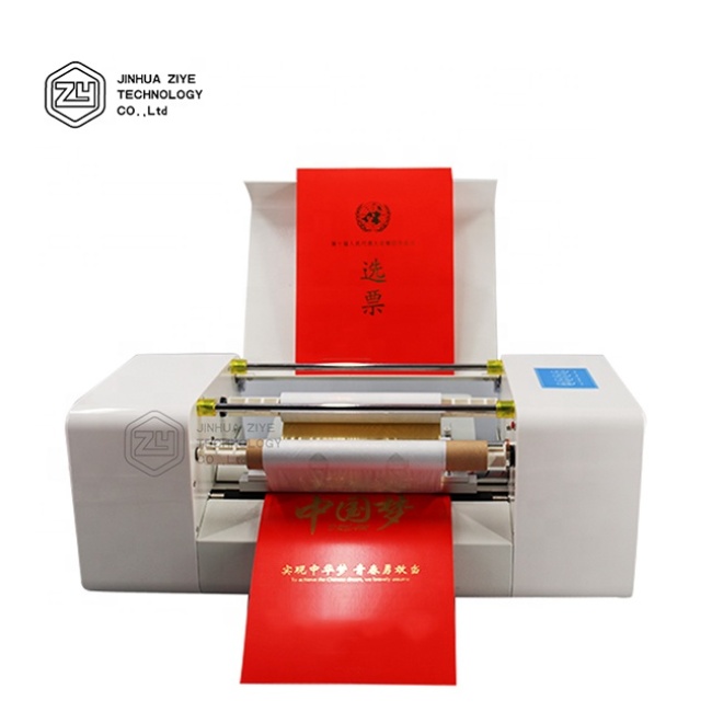 ZY-100c Digital Automatic Printing Machine Foil Printer Hot Stamping Foil Machine For Sale