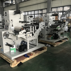 DES320B Servo Controlled Roll Self-adhesive Printed Label Slitting Full Rotary Die Cutting Machine With Turret