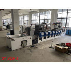 ZY-350P-2 Color UV Flexo Printing Machine Petal Unit Type Adhesive Label Flexographic Printing Machine