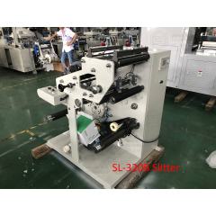 SL-420BC Coreless Type No Core Roll to Roll Cut Sticker Label Rewinding Slitting Cutting Machine