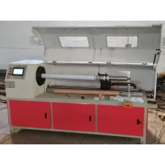 HJ-1500H PLC Control Plastic Paper Core Cutting Machine Cylinder Paper Cutting Machine