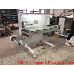IMH-320 Automatic Tension Controller Counter Rewinding Foil Rewinder Machine For Paper