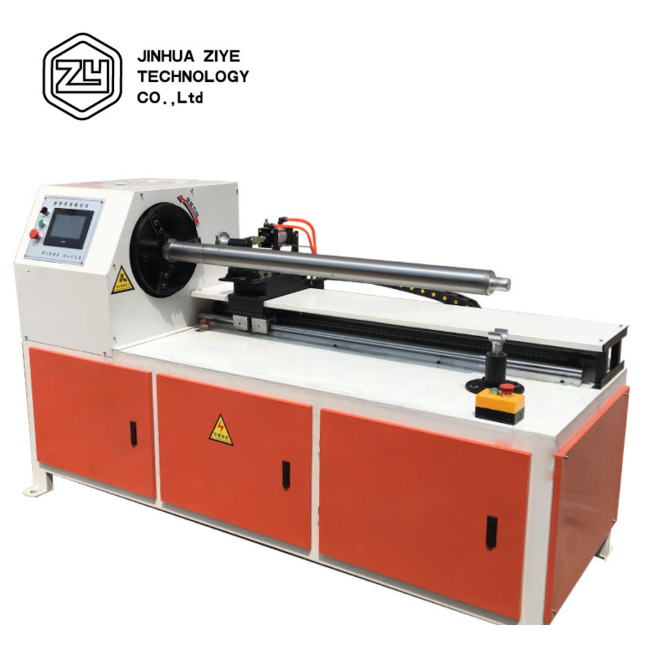 HJ-1500H PLC Control Plastic Paper Core Cutting Machine Cylinder Paper Cutting Machine