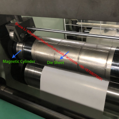 DES420T1 Fully Automatic Blank Label Rotary Die Cutter with Slitter Slitting Rewinder 120 M/min Production Capacity 120m/min