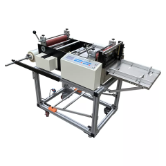 DCUT800S Hot Sale Automatic Vertical Integrated Machine Paper PVC Film Label Roll To Sheet Cutting Machine