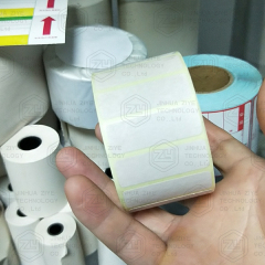 DES420TD Semi Automatic Printed Label Paper Roll To Roll Rotary Rewinding Die Cutting Machine